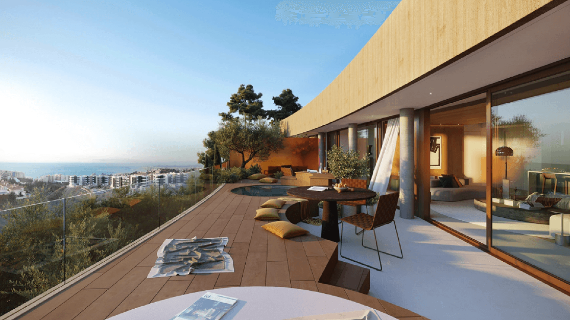 Rooftop lounge, helipad, and luxury amenities at Sahil Tower Sialkot